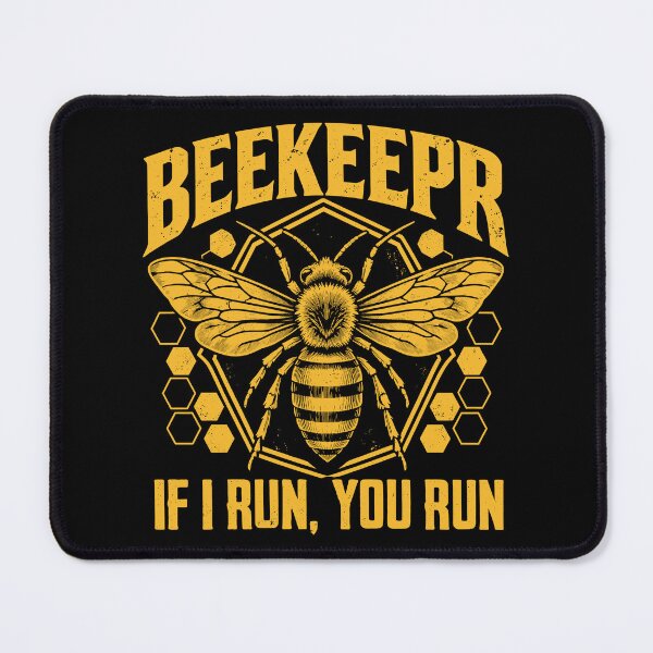Item preview, Beekeeper, If I Run, You Run Funny Beekeeping designed and sold by gordonbwyashop.
