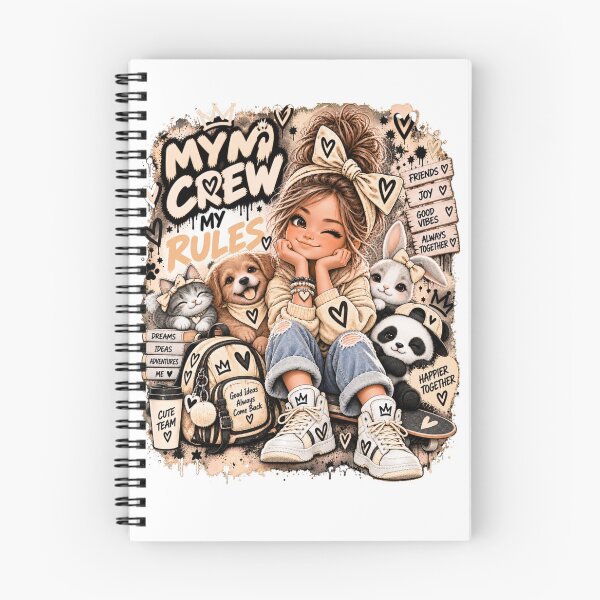Item preview, My Crew, My Rules – Girl with Her Friends designed and sold by MONIKA08 DESIGN.