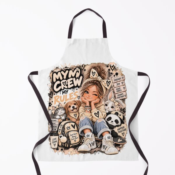 Item preview, My Crew, My Rules – Girl with Her Friends designed and sold by MONIKA08 DESIGN.