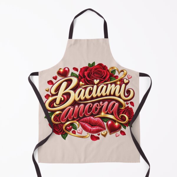 Item preview, Kiss Me Again - Red Lips Roses and Golden Hearts Romantic Italian Design designed and sold by MetaModel Editions.