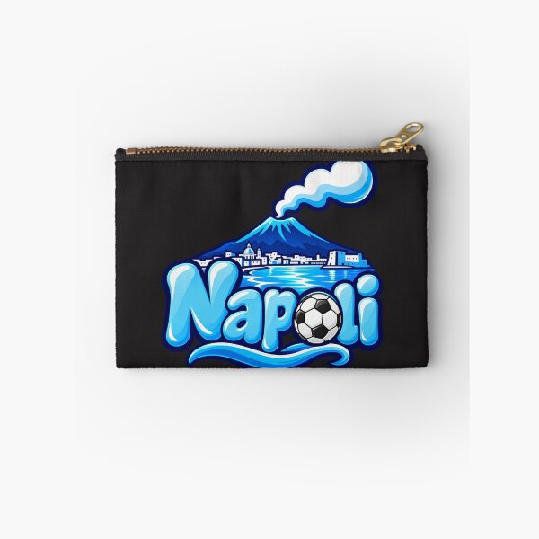 Item preview, Napoli Bubble Typography with Vesuvius Volcano and Soccer Ball designed and sold by MetaModel Editions.