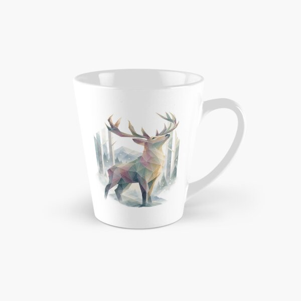 Item preview, Geometric deer in pastel - winter forest designed and sold by LongIslandDesgn.