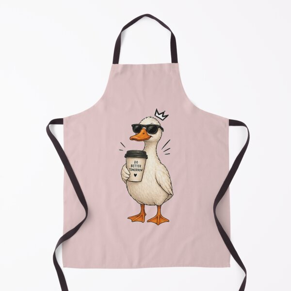 Item preview, Do Better Tomorrow Funny Duck designed and sold by DrAsmaaMohamed.