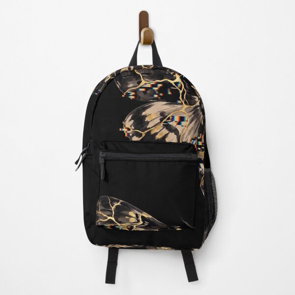 Item preview, Golden Kintsugi Glitch Moth Art designed and sold by kyotoglitch.