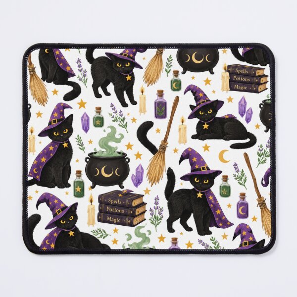 Item preview, Black Cat Pattern designed and sold by fivestarprints.