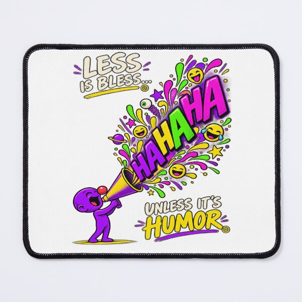 Item preview, Less Is Bless Unless Its Humor Funny Megaphone designed and sold by Odd Alien Lab.