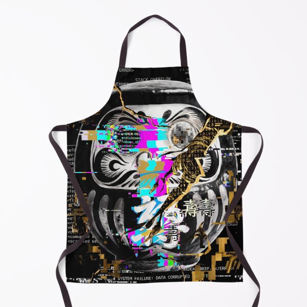 Item preview, Corrupted Kintsugi Daruma Cyberpunk Art designed and sold by kyotoglitch.