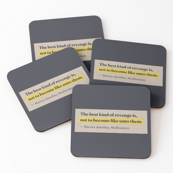 Item preview, The Best Kind of Revenge. Marcus Aurelius Stoic Quote on Vintage Paper. designed and sold by CoCoArt-Ua.