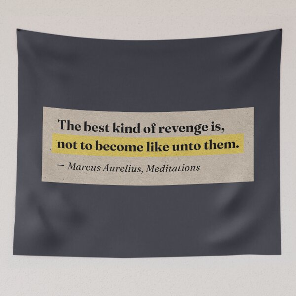 Item preview, The Best Kind of Revenge. Marcus Aurelius Stoic Quote on Vintage Paper. designed and sold by CoCoArt-Ua.
