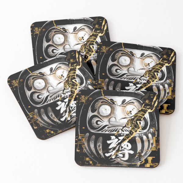 Item preview, Kintsugi Daruma Glitch Doll Art designed and sold by kyotoglitch.