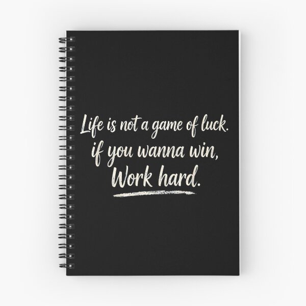 Item preview, Life Is Not A Game Of Luck If You Wanna Win Work Hard Motivational Art designed and sold by Vibe-Vary.