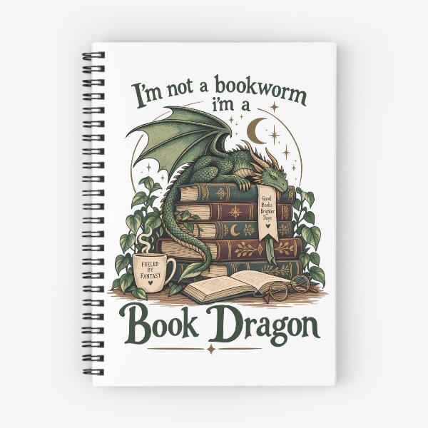 Item preview, I'm Not A Book Worm, I'm A Book Dragon Funny Book Lover designed and sold by gordonbwyashop.