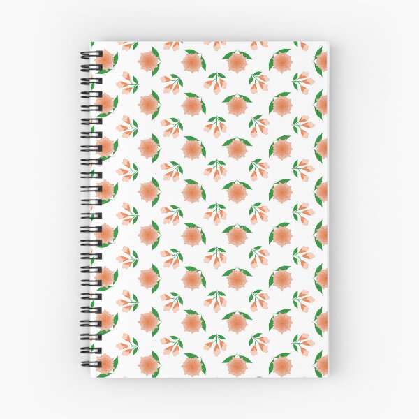 Item preview, Peach Floral and Bell Flower Seamless Pattern with Green Leaves designed and sold by Ei-Ei.