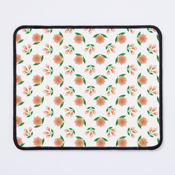 Item preview, Peach Floral and Bell Flower Seamless Pattern with Green Leaves designed and sold by Ei-Ei.