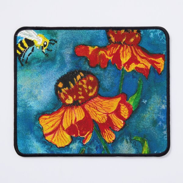 Item preview, Bee and Coneflowers designed and sold by LouisesMelange.