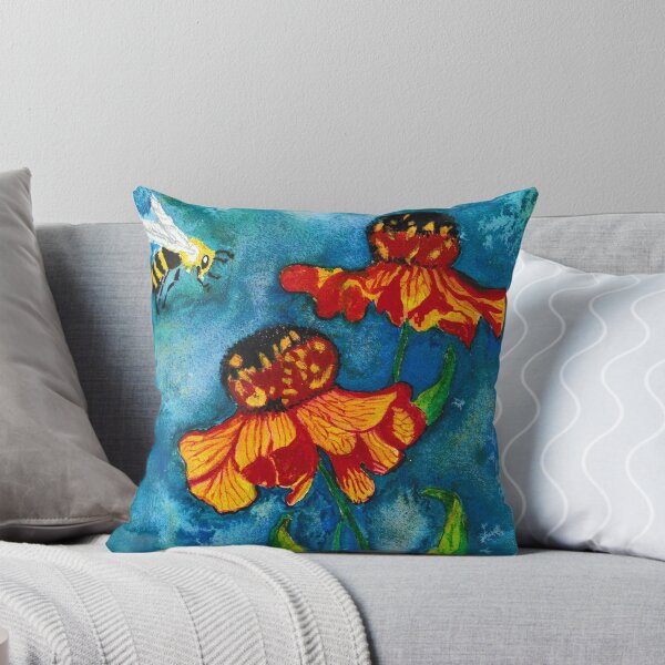 Item preview, Bee and Coneflowers designed and sold by LouisesMelange.