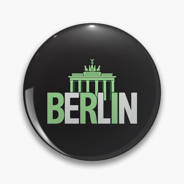 Item preview, Berlin Skyline Typography with Brandenburg Gate Illustration designed and sold by MetaModel Editions.