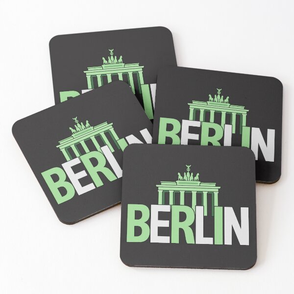 Item preview, Berlin Skyline Typography with Brandenburg Gate Illustration designed and sold by MetaModel Editions.