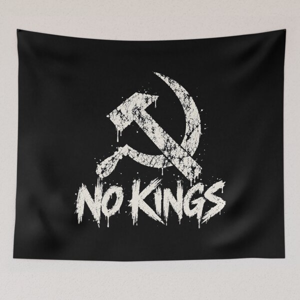 Item preview, No Kings American Flag Middle Finger Protest designed and sold by TEEJAMBOREE.