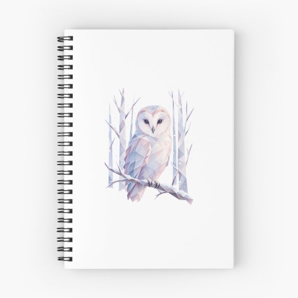 Item preview, Pastel-colored polygon owl - owl art designed and sold by LongIslandDesgn.