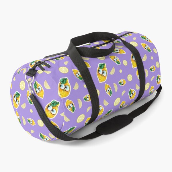 Item preview, Cute lemons on lilac background pattern - Wood carved Fruit designed and sold by TurquoiseChicken.