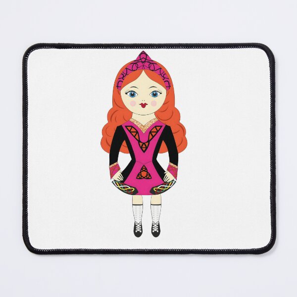 Item preview, Irish Dancing Girl In Pink Costume designed and sold by ARTAFACT.