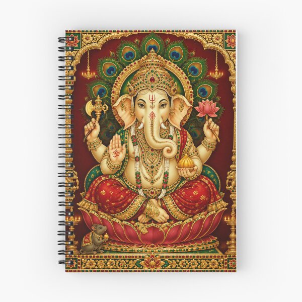 Item preview, Ganesha Tanjore Art T-Shirt – Ganpati Bappa Devotional Print designed and sold by Fanverse Merchandise.