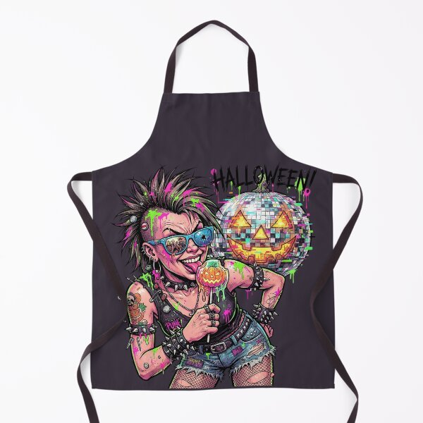 Item preview, Halloween Wicked Punk Lollipop Disco Pumpkin designed and sold by Voodoo Store Paranormal Collections.
