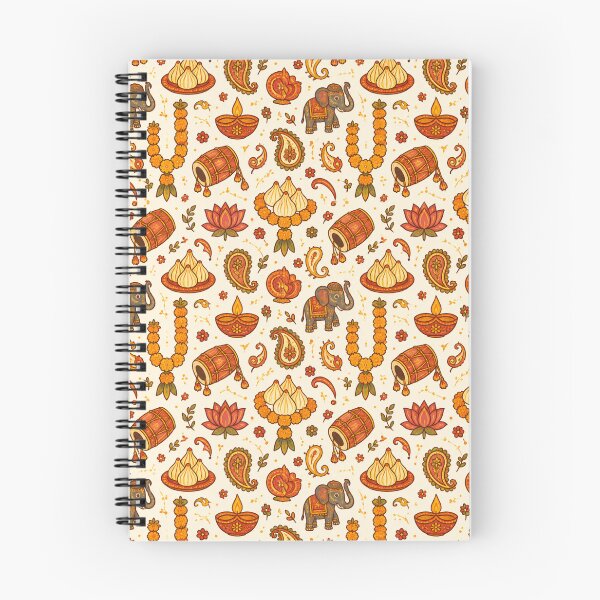 Item preview, Ganesh Chaturthi Doodle Pattern – Modak & Marigold Festive Print designed and sold by Fanverse Merchandise.