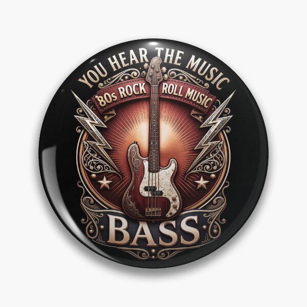 Item preview, You Hear The Music But You Feel The Bass Vintage Bass Guitar designed and sold by gear-posters.