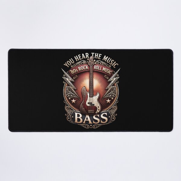 Item preview, You Hear The Music But You Feel The Bass Vintage Bass Guitar designed and sold by gear-posters.
