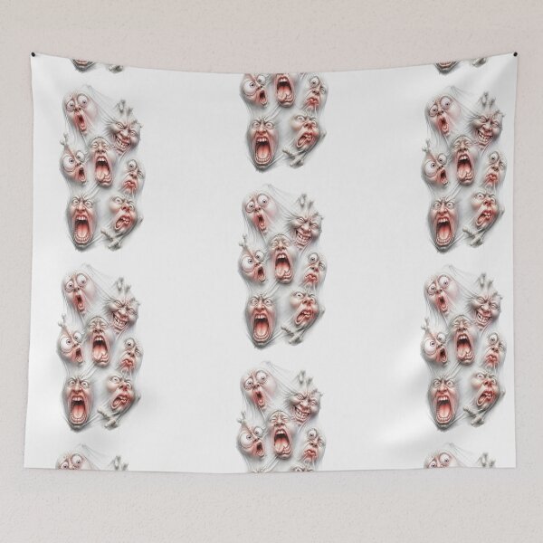 Item preview, Creepy Ghost Faces Under Sheet Halloween Horror Artwork designed and sold by Wilcox PhotoArt.