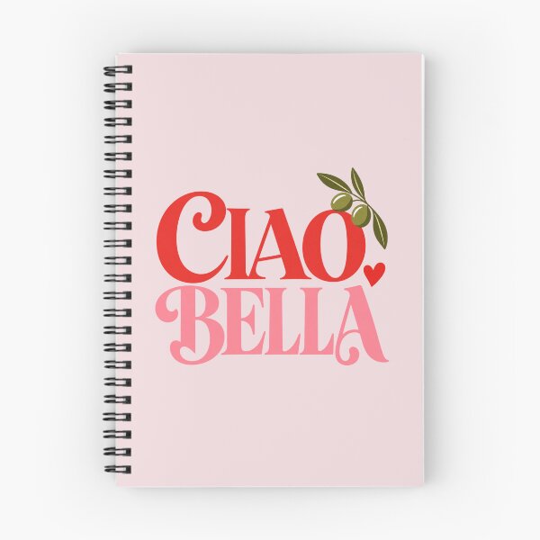Item preview, Ciao Bella Two-Tone Typography with Olive Branch and Heart designed and sold by MetaModel Editions.