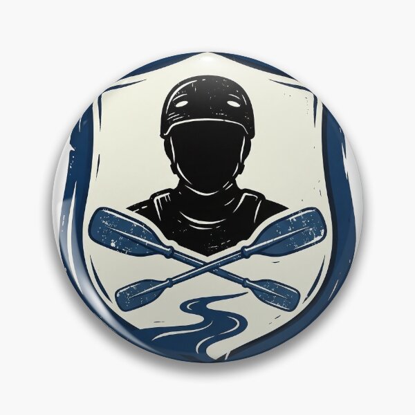 Item preview, Kayaker Crest With Crossed Paddles designed and sold by eduardoroa22.