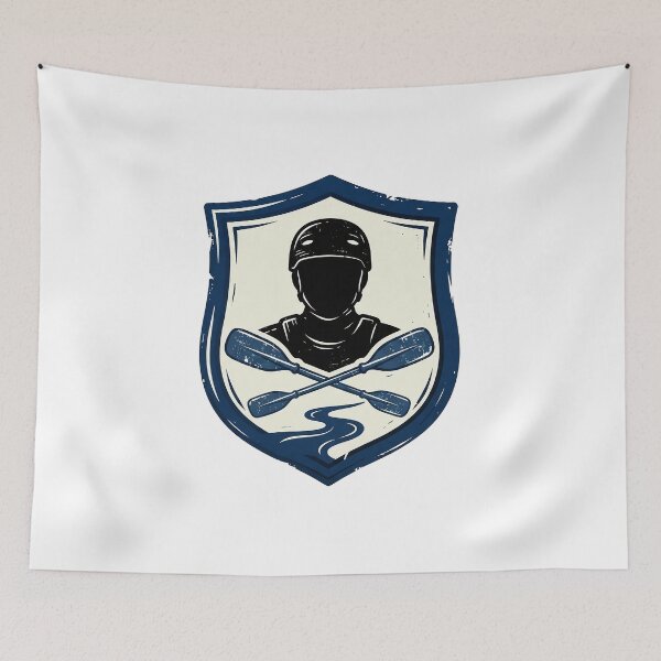 Item preview, Kayaker Crest With Crossed Paddles designed and sold by eduardoroa22.