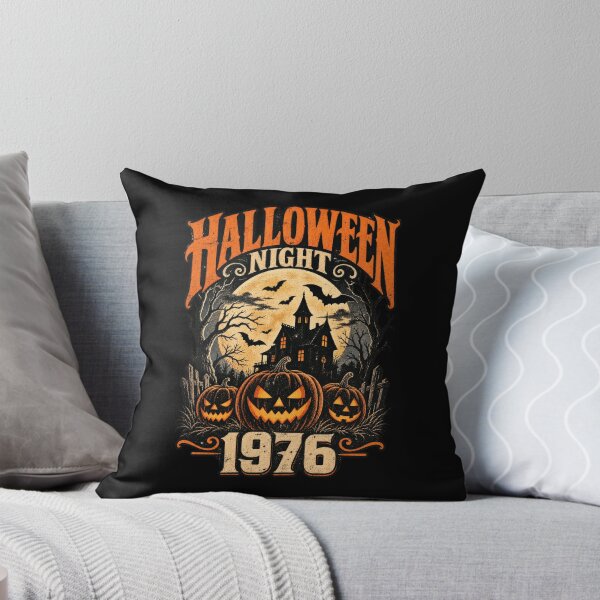 Item preview, Halloween Night 1976 – Retro Vintage Halloween Haunted House & Jack-O’-Lantern Design designed and sold by RockitBaby.