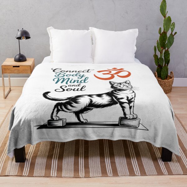 Item preview, Zen Cat Yoga Blocks Sketch Illustration Art designed and sold by 108stillness.