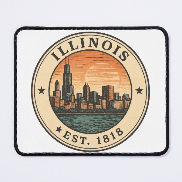 Item preview, ILLINOIS EST. 1818 designed and sold by DavidBriot.