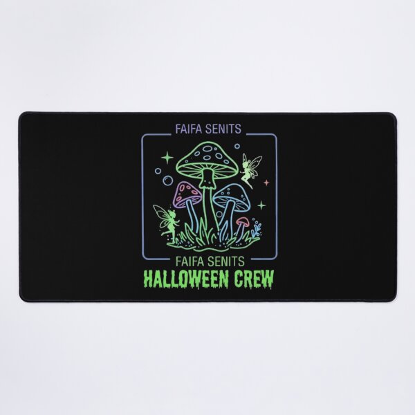 Item preview, Faifa Senits Halloween Crew Neon Spooky Vintage Cute Magic Mushrooms designed and sold by PetalsPaws.