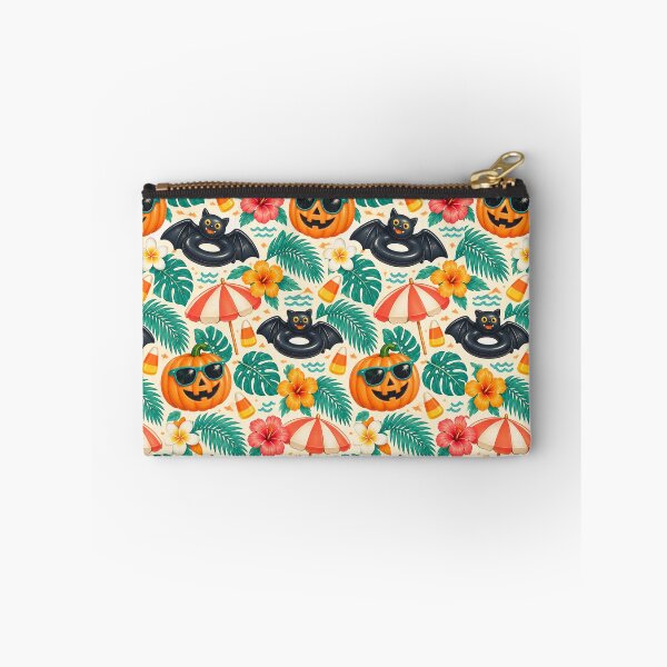 Item preview, Summerween Poolside Pumpkin Pattern – Retro Halloween Beach Print designed and sold by Fanverse Merchandise.