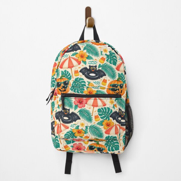 Item preview, Summerween Poolside Pumpkin Pattern – Retro Halloween Beach Print designed and sold by Fanverse Merchandise.