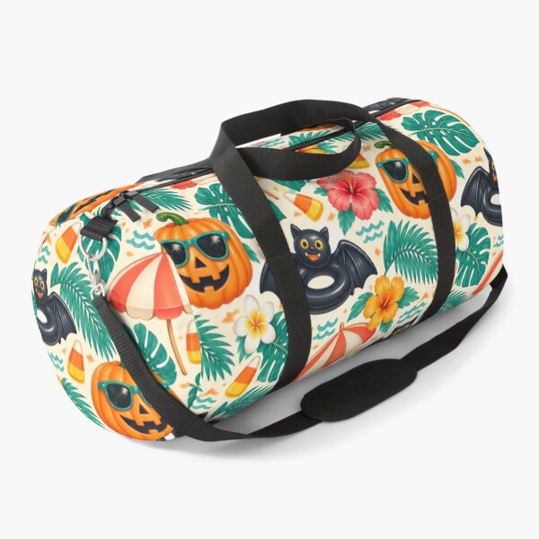 Item preview, Summerween Poolside Pumpkin Pattern – Retro Halloween Beach Print designed and sold by Fanverse Merchandise.
