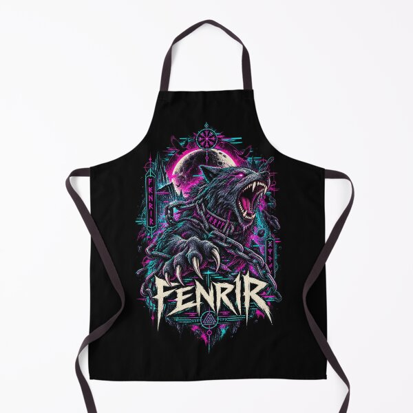 Item preview, Fenrir – Cyber Glitch Norse Wolf designed and sold by JupiterGlitchEmpire.