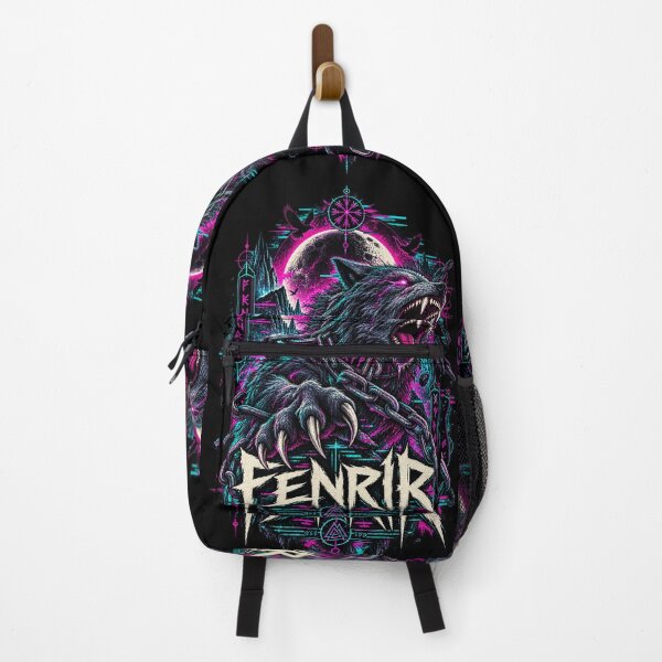 Item preview, Fenrir – Cyber Glitch Norse Wolf designed and sold by JupiterGlitchEmpire.