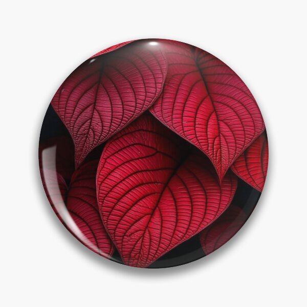 Item preview, Moody Deep Red Heart-Shaped Leaves — Dramatic Dark Botanical Texture designed and sold by LYAN-STORE.