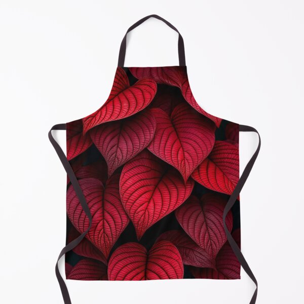 Item preview, Moody Deep Red Heart-Shaped Leaves — Dramatic Dark Botanical Texture designed and sold by LYAN-STORE.