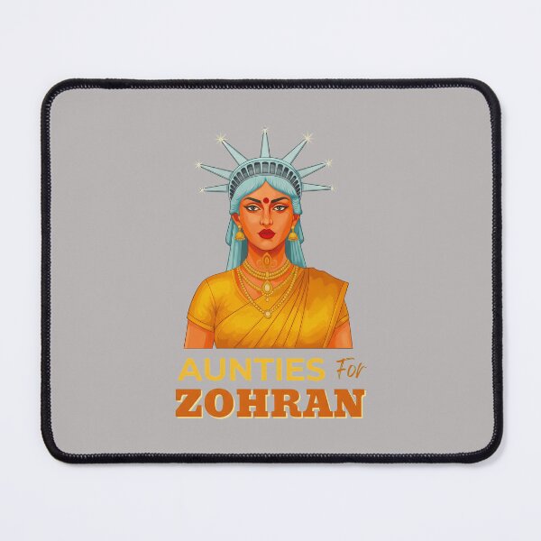 Item preview, Aunties For Zohran Statue Fusion Tee-74 designed and sold by ManuelBroer.