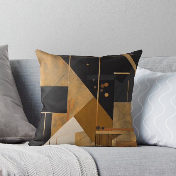 Item preview, Abstract Black and Gold Geometric designed and sold by shelteredinside.