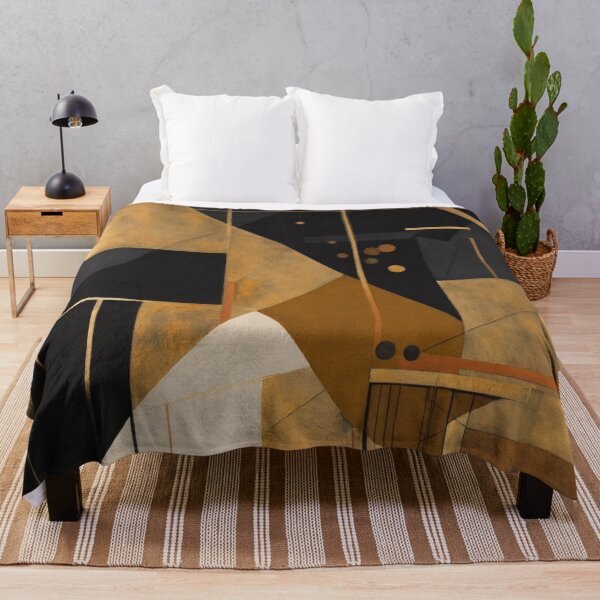 Artikelvorschau, Abstrakte geometrische Geometrie in Schwarz und Gold entworfen und verkauft von shelteredinside.