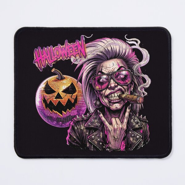 Item preview, Halloween Wicked Punk Horns Disco Pumpkin designed and sold by Voodoo Store Paranormal Collections.